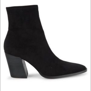 NWT never worn Black suede booties box included!